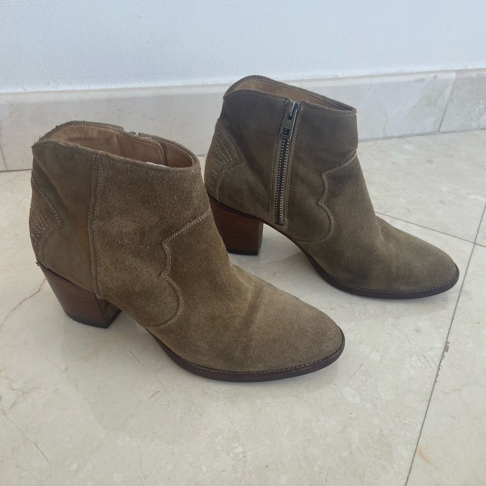 Zadig & Voltaire Suede Taupe Booties size 39/9 - Picture 3 of 5